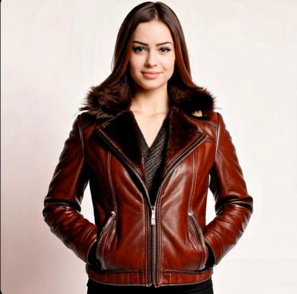 Jacket en Cuir pour Femme